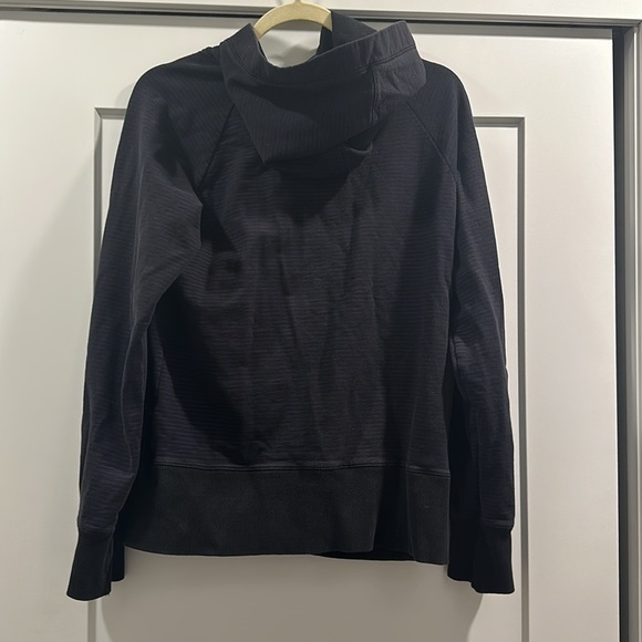 French Connection Purple Striped Zip Up Hoodoe - Picture 3 of 3